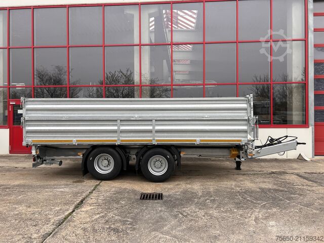 Самосвальный прицеп Möslein TTD 19 AB  19 t Tandem 3 Seiten Kipper TiefladerAufsatzbordwänden-- Neufahrzeug --