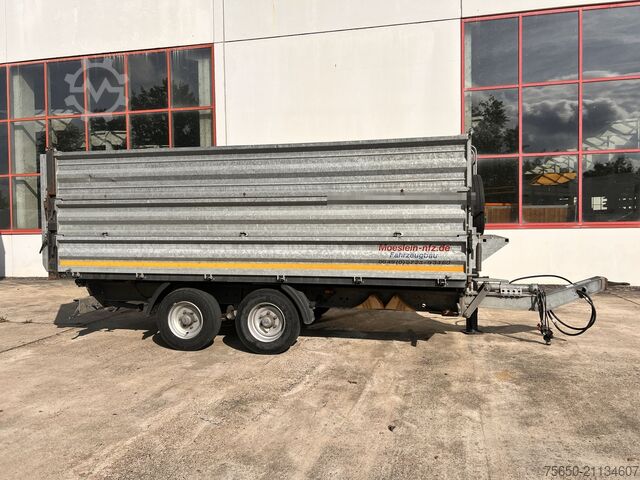 Самосвальный прицеп Möslein TDS 13 Schwebheim  13 t Tandemkipper- Tieflader, Aufsatzbordwände