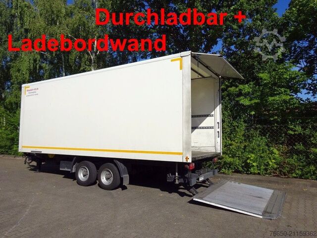 Тентованный прицеп Möslein TKO 105 Schwebheim  Tandemkoffer, Ladebordwand + Durchladbar