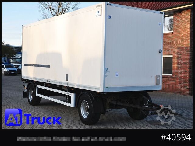 Тентованный прицеп KRONE Koffer ISO, stark isoliert ehemaliger Kühlkoffer, Aluboden