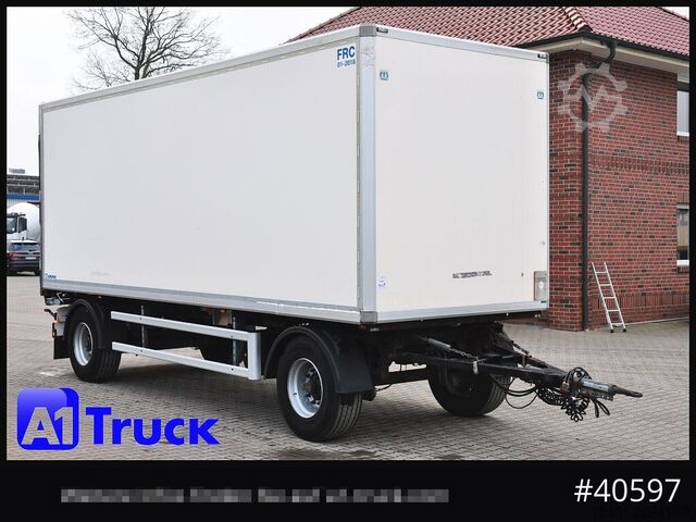 Тентованный прицеп KRONE Koffer ISO, stark isoliert ehemaliger Kühlkoffer, Aluboden