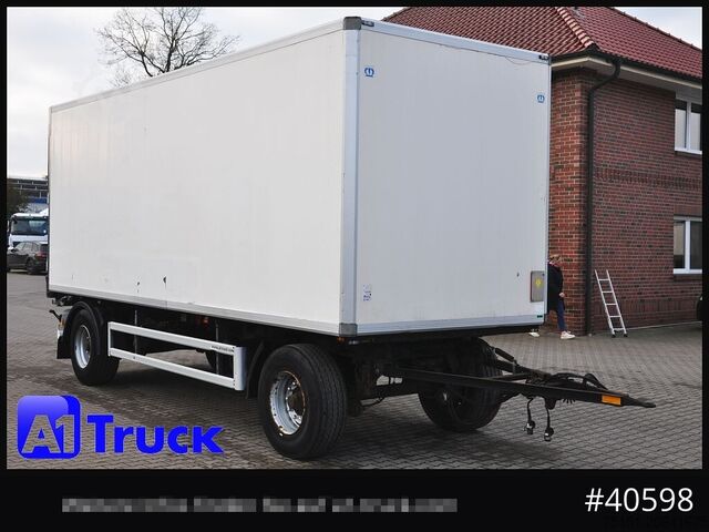 Тентованный прицеп KRONE Koffer ISO, stark isoliert ehemaliger Kühlkoffer, Aluboden