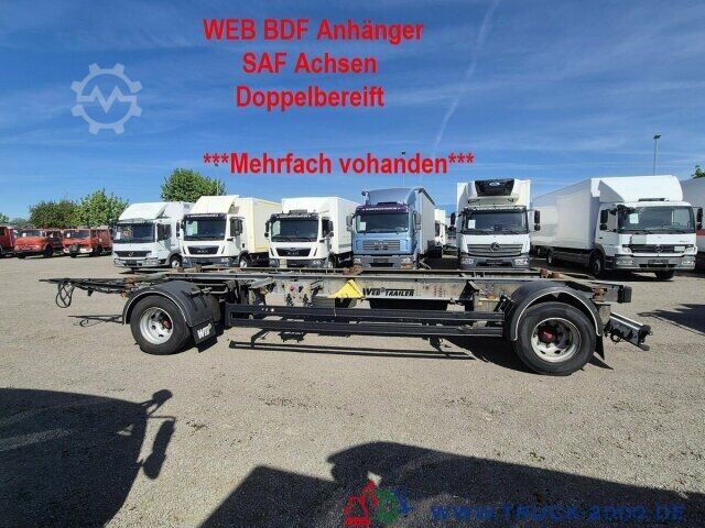 Прицеп с обменяемым шасси Web-Trailer 18 Box Carrier - Luft - SAF Achsen