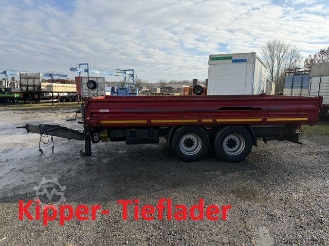 Трёхсторонний самосвальный прицеп  TK14  14,4 t Tandemkipper- Tieflader Breitbereifung