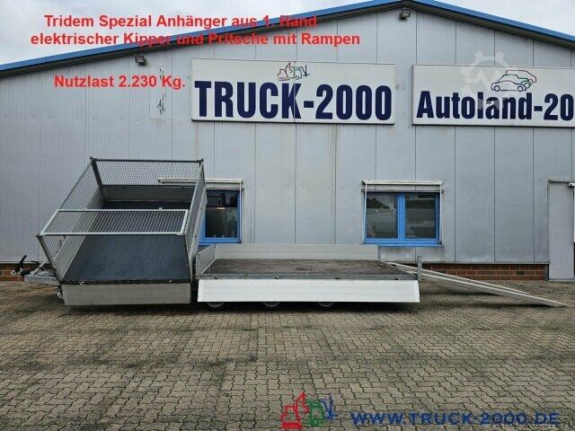 Трёхсторонний самосвальный прицеп  Soete 3 Achs 2S Kipper+Tieflader Pritsche Rampen