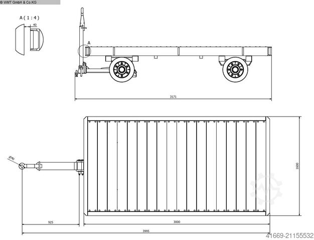 тяжелый прицеп WMT D05/3,0 x 1,6