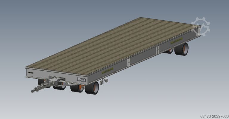 Промышленный прицеп PA65-2 – грузоподъемность 60 т Multi-Trans PA65-2