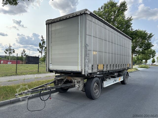 Прицеп BDF с платформой и тентом Fliegel ZWP 18 BDF Anhänger mit Brücke