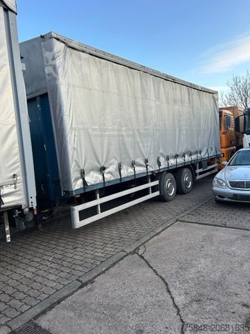 Открытый прицеп с тентом  CBV Blumhardt-10 tonner-Ladefläche 8,4m-Blattg.