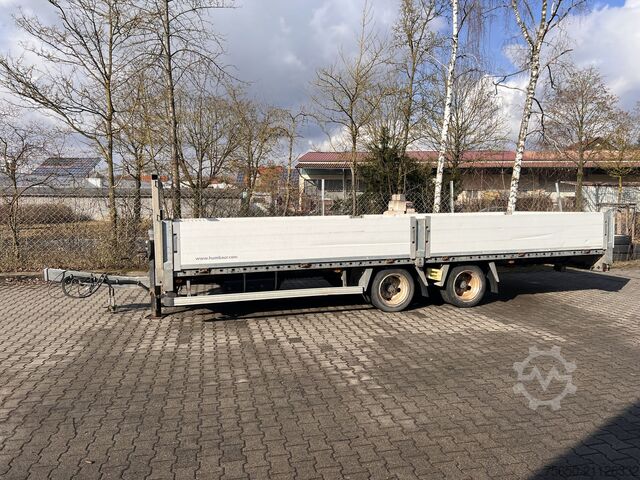 Открытый прицеп Humbaur HBTZ 137224  14,4 t Tandem- Pritschenanhänger- Tieflader