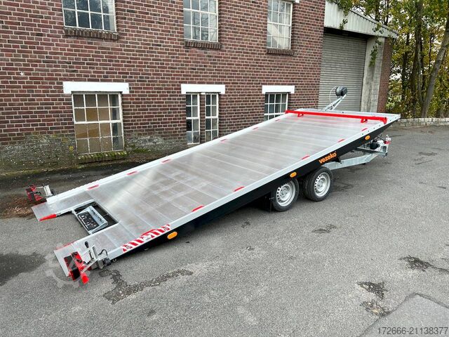 автомобиль-фургон для перевозки автомобилей Vezeko IMOLA 35.47 RACE MASTER | HANDSEILWINDE 542X209CM 3500KG AUTOTRAILER