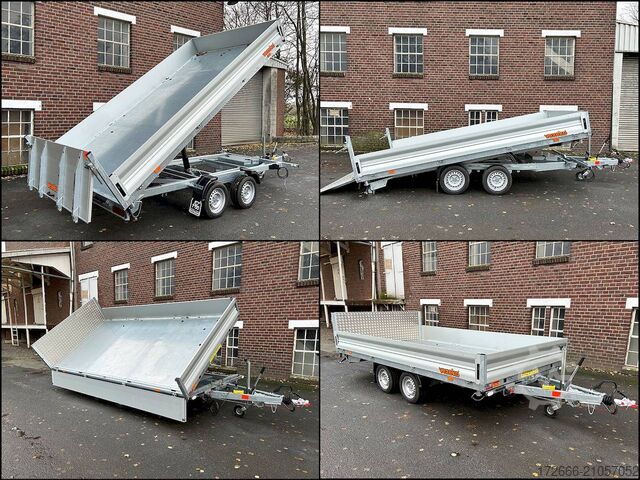 трёхсторонний самосвал Vezeko JUKI 35.4 | STAHLBLECHBODEN 400X210X35CM 3500KG MULTIDREISEITENKIPPER