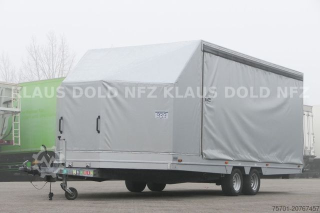 Автовозный прицеп  Moetefindt  Autotransporter mit Planenaufbau