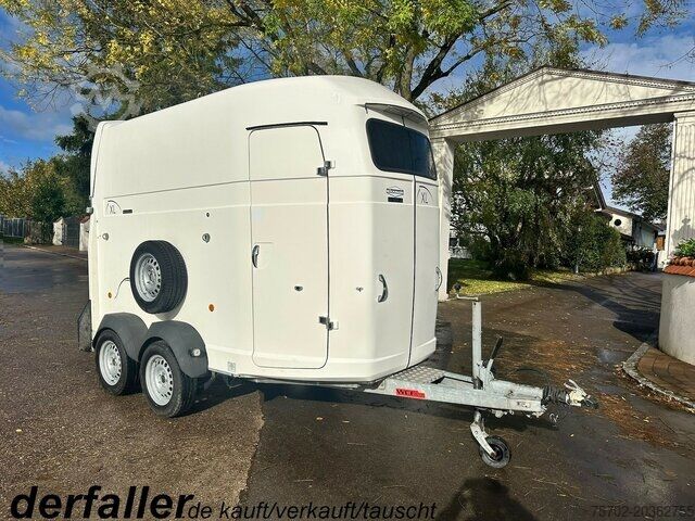 Прицеп для перевозки скота Böckmann XL 2-Pferdeanhänger Aluboden