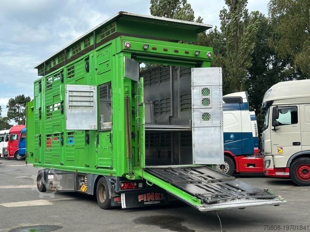 Прицеп для перевозки лошадей Finkl VTA 18 Viehanhänger Lüfter Hubdach 3 Stock