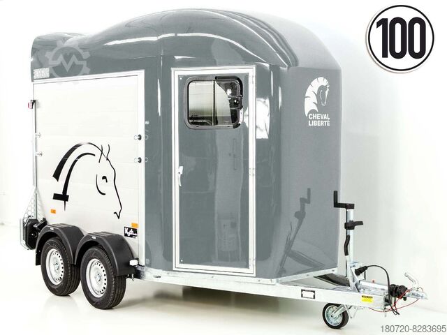 Прицеп для строй-техники Cheval Liberté Pferdeanhänger GOLD Origins Sattelkammer grau