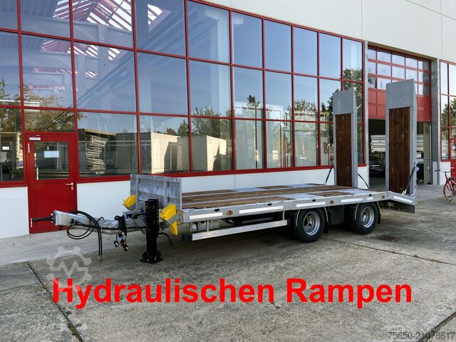 Низкорамный прицеп Möslein TT21-6,5 hydr  21 t Tandemtieflader, hydr. Rampen, NEU