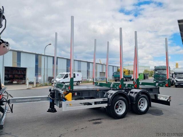 Транспортировщик древесины Ebert KHZA 18 Tandem-Kurzholz-Anhänger NEU