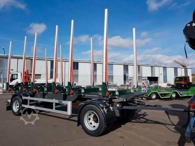 Транспортировщик древесины Ebert KHA 18 Kurzholz-Anhänger NEU