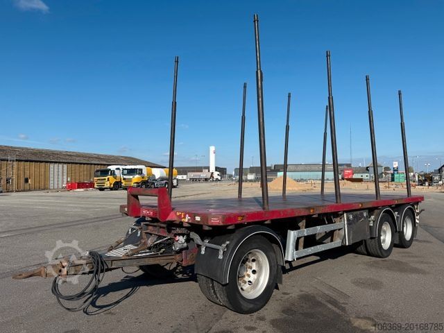 Лесовозный прицеп MENKE-JANZEN 24 t. 3 axle Woodtransport / Holztransport