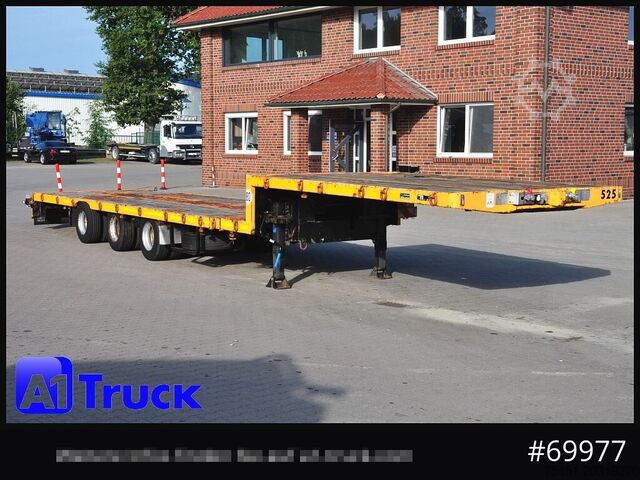 Низкорамный полуприцеп GOLDHOFER STN-3L-37, Tele Tieflader, Lenkachse,