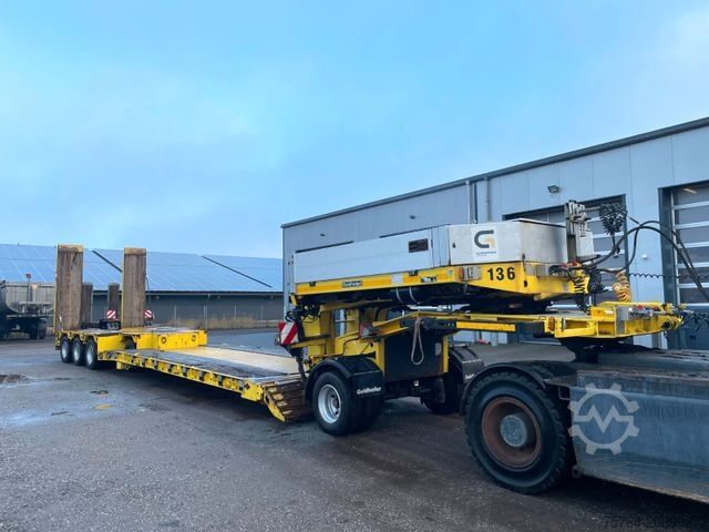 Низкорамный полуприцеп GOLDHOFER STZ-VLS4-37/80 Tiefbett + SX 1-25/80 Dolly