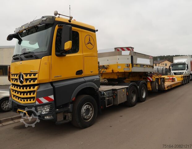 низкорамный полуприцеп Goldhofer STHP/XLE 6 kompl. Zug MB Arocs 2663 LS