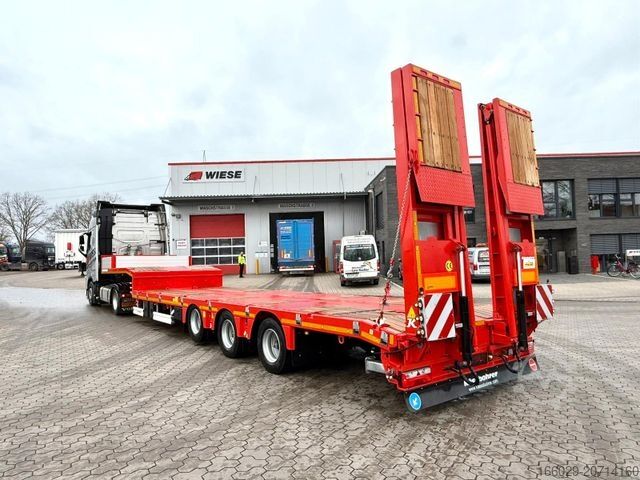 Низкорамный полуприцеп KÄSSBOHRER K.SLS 3 / 0N  18/30 Tieflader mit hydr. Rampen