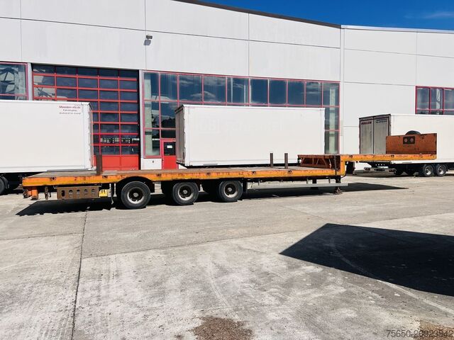 Низкорамный полуприцеп Möslein STO 3 Schwebheim  3 Achs Satteltieflader Plato 45 t GGfür Fertigteile, Baumaschinen oder Container