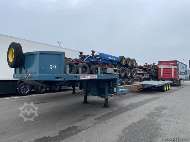 Низкий погрузчик Broshuis E-2190  Lowbed / Steel Suspension / Extendable ...