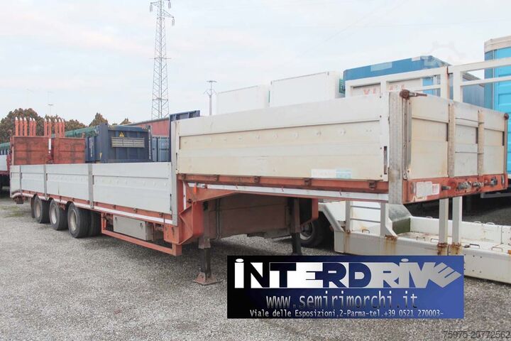 полуприцеп-низкорамник для перевозки строительной техники DE ANGELIS semirimorchio carrellone verricello usat