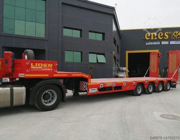 низкорамный полуприцеп для перевозки строительной техники Lider lowbed 4 axles