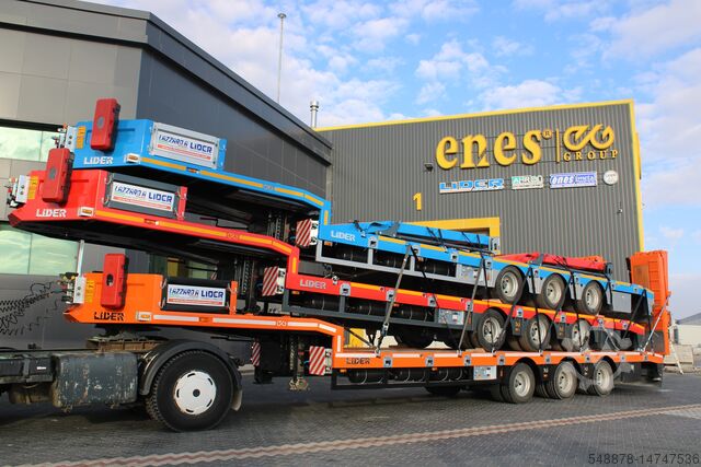 низкорамный полуприцеп для перевозки строительной техники Lider Lowbed 3 Axles S