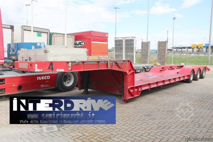 низкорамный полуприцеп для перевозки строительной техники BERTOJA carrellone culla vasca verricello usato