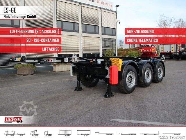 Полуприцеп с сменным кузовом KRONE 3-Achs-Containerchassis 20'