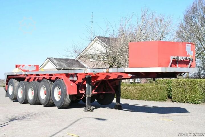 Платформенный трейлер Lück SPR75 5  5 achse BALLAST TRAILER 3x STEERAXLE!!