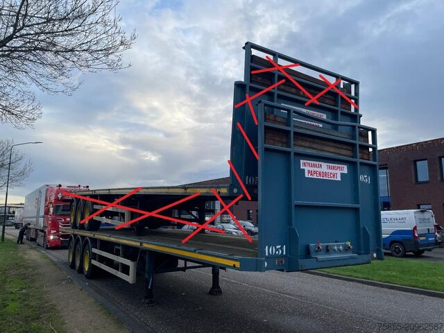 Платформенный трейлер Haan 45 T Heavy Duty / Rungen-Potholes /BPW / 2x Lif...