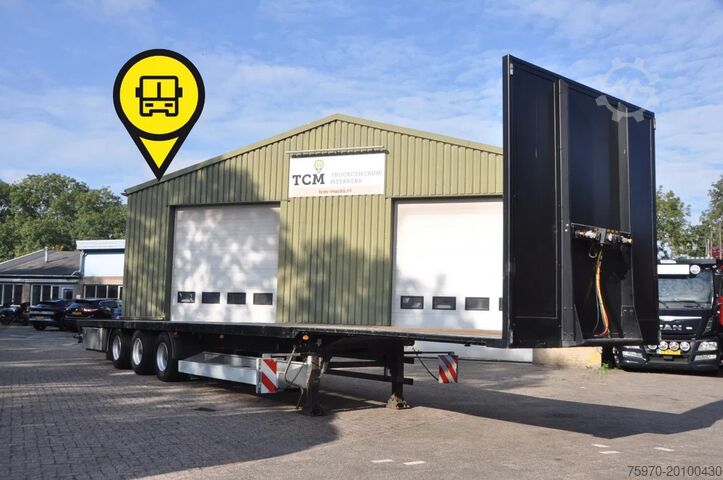 Платформенный трейлер LAG 3x BPW PLATTE-TRAILER MET BREED BORDEN EN RONGEN