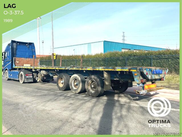Платформенный трейлер LAG 0-3-37.5 EXTENSIBLE - UITSCHUIFBAAR - AUSSCHIEB...
