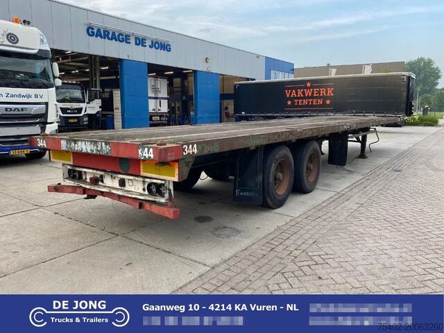 Платформенный трейлер Flandria Plateau Trailer with Twist-Locks / BPW + Drums