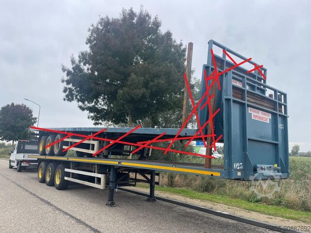 Платформенный трейлер Haan OPL45 Heavy Duty / Rungen-Potholes /BPW / 2x Li...