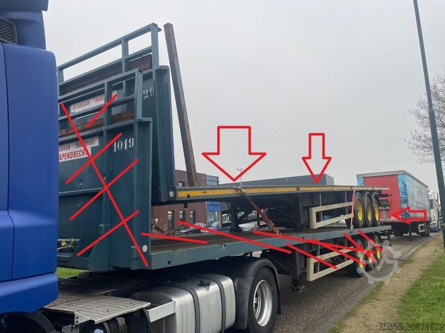 Платформенный трейлер Haan OPL 45 Heavy Duty / Rungen-Potholes /BPW / 2x L...