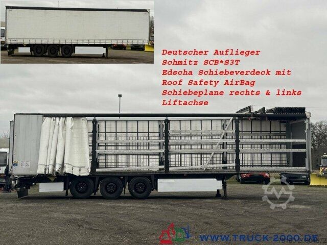 Открытый полуприцеп с тентом Schmitz Schmitz SCB*S3T Edscha Verdeck + Schiebeplane