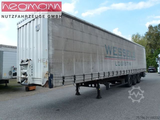 Открытый полуприцеп с тентом KRONE SDP 27, Liftachse, Scheibe, Deutsch