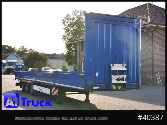 Открытый полуприцеп KRONE Mega, Pritsche, 1 Vorbesitzer, TÜV 01-2026, Staplerhalterung