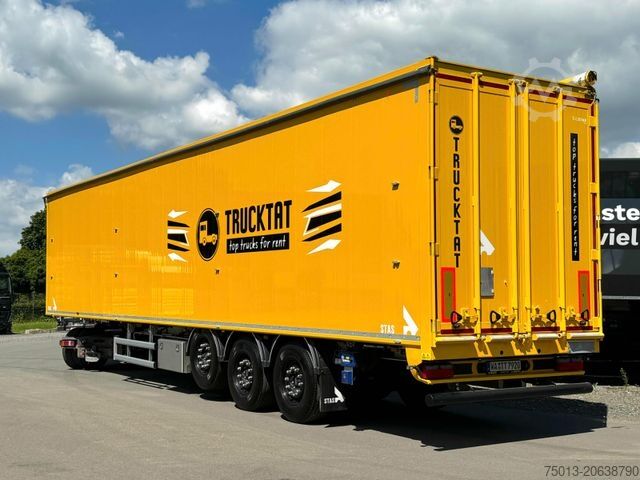 Полуприцеп с подвижным полом STAS 91 cbm, Cargofloor 10 mm, Liftachse, Schutzplane