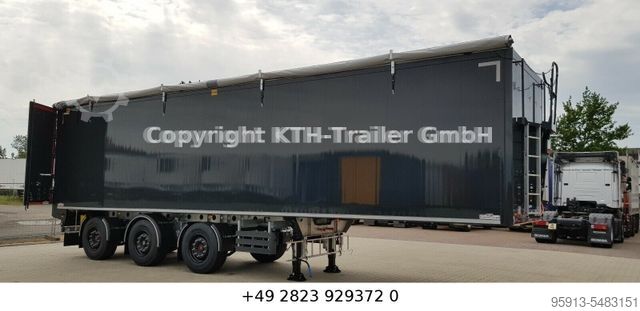 Полуприцеп с подвижным полом H&W AGRAR 70 m³, 2x LENKACHSE  MIETE MÖGLICH
