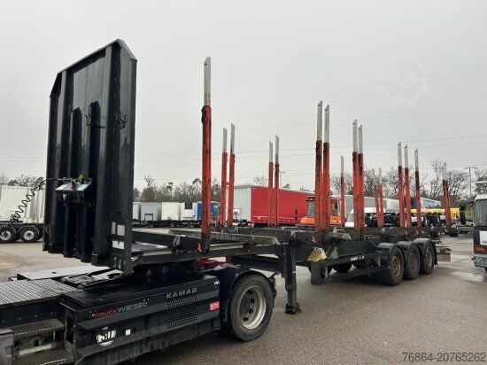 Лесовозный полуприцеп SCHWARZMüLLER HOLZAUFLIEGER 10 RUNGENPAARE SAF ACHSEN, LIFTACHSE