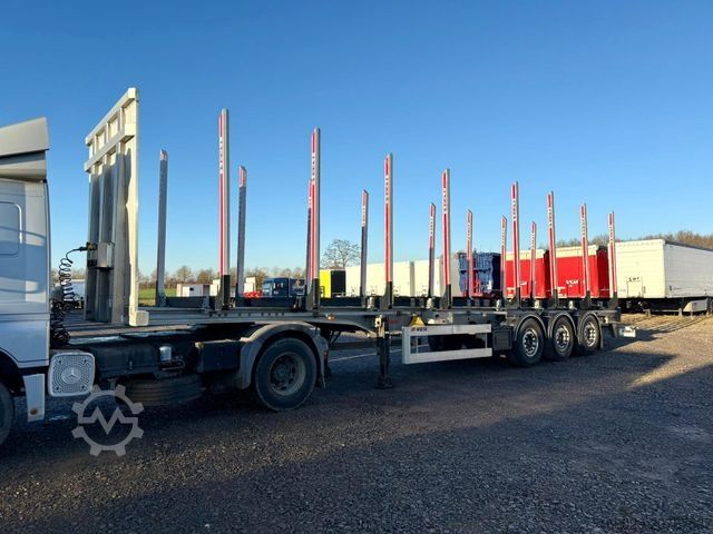 Лесовозный полуприцеп BENALU Timberliner Holzauflieger mit Schemel und Rungen