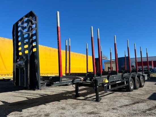 Лесовозный полуприцеп SCHWARZMüLLER HOLZAUFLIEGER, 8 RUNGENPAARE, SAF-ACHSEN, LIFTACHSE